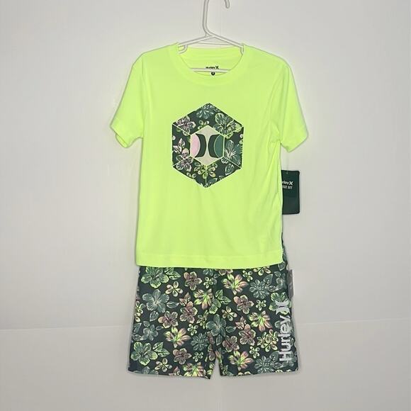 Kids Hurley 2 Piece Swimsuit Set Size 4 - Picture 1 of 8